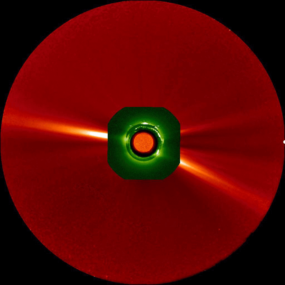 video clip shows actual data from NASA's STEREO-A spacecraft, along with the location of Parker Solar Probe